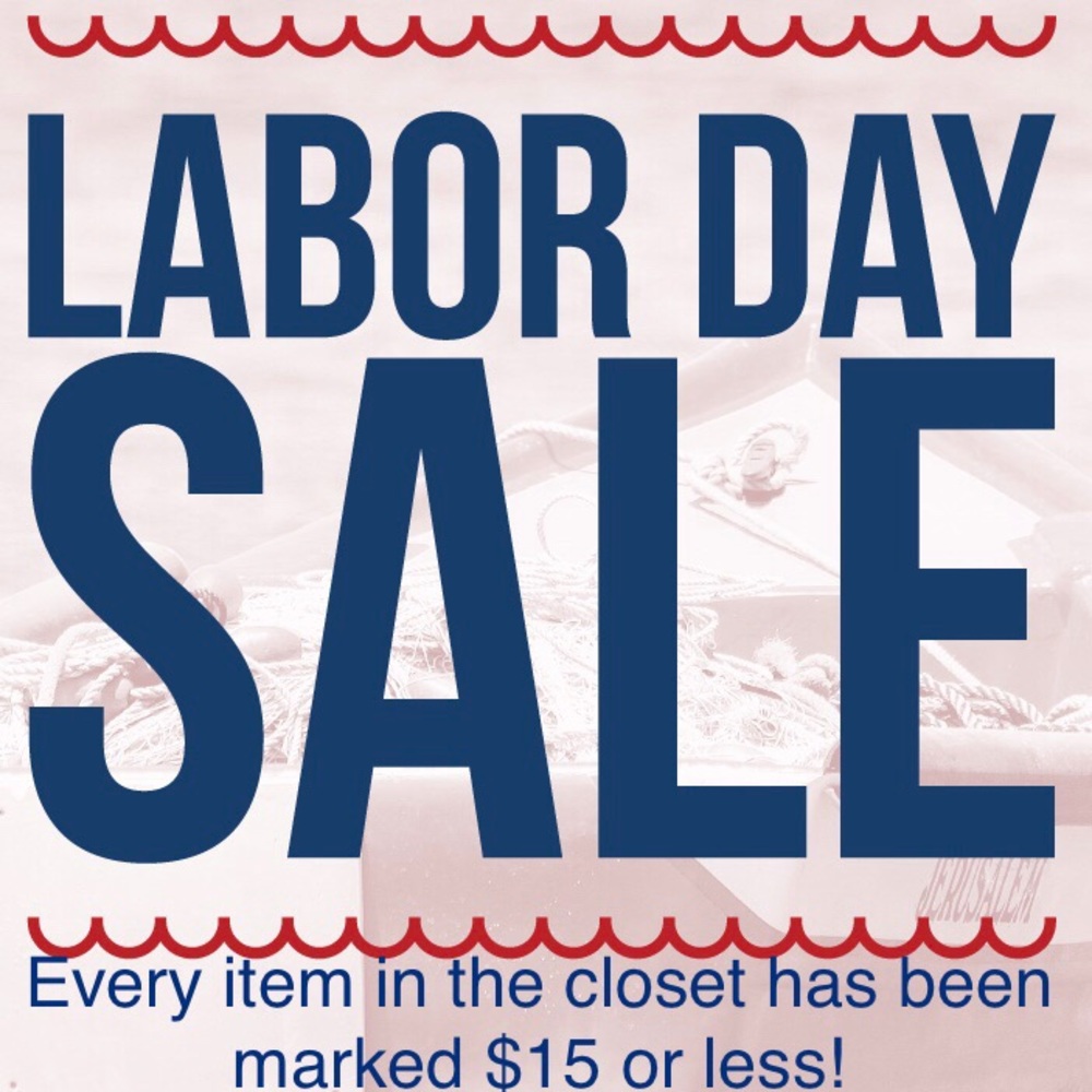Labor Day sale! All items $15 or less!